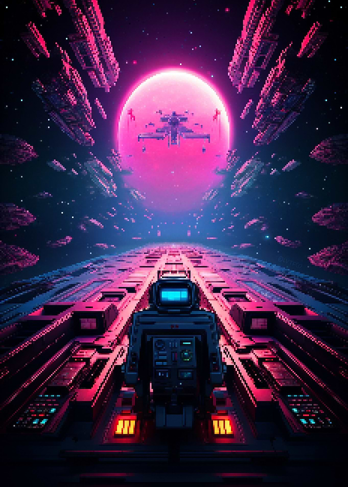 Space View Pixel Art