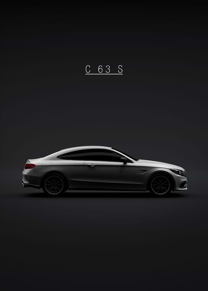 C63S AMG Coupe Silver