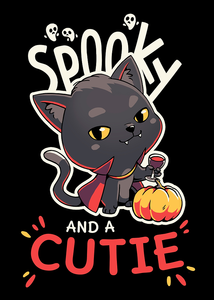 Spooky Black Cat Halloween