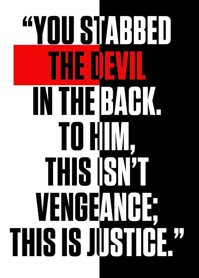 YOU STABBED THE DEVIL IN