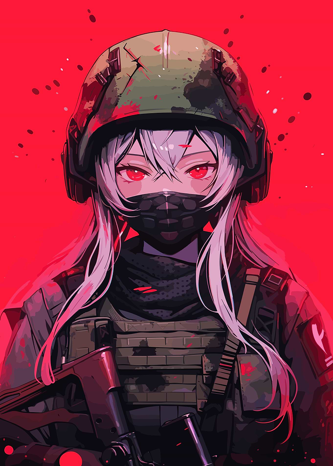 Soldier Waifu Yandere Art