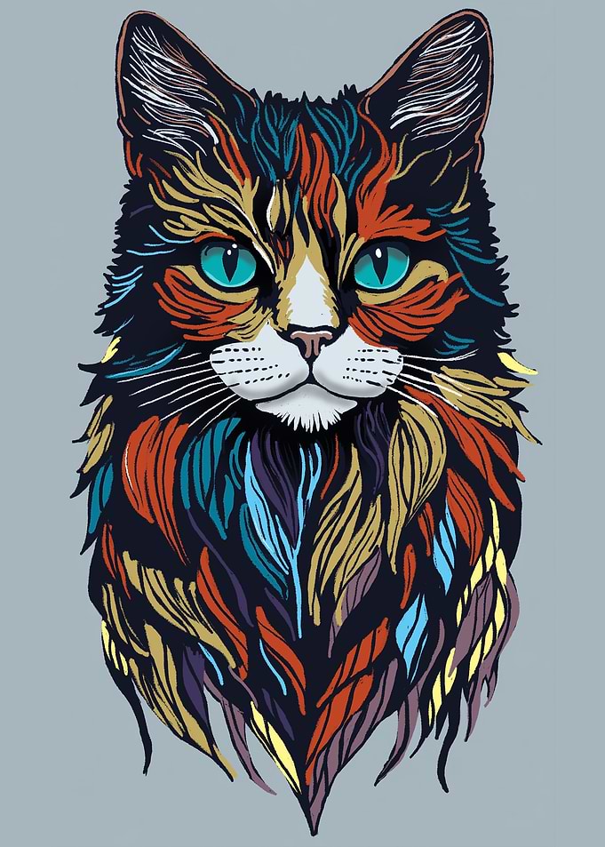 color cat