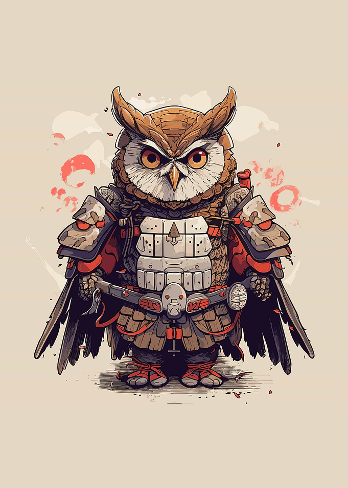 samurai owl japan