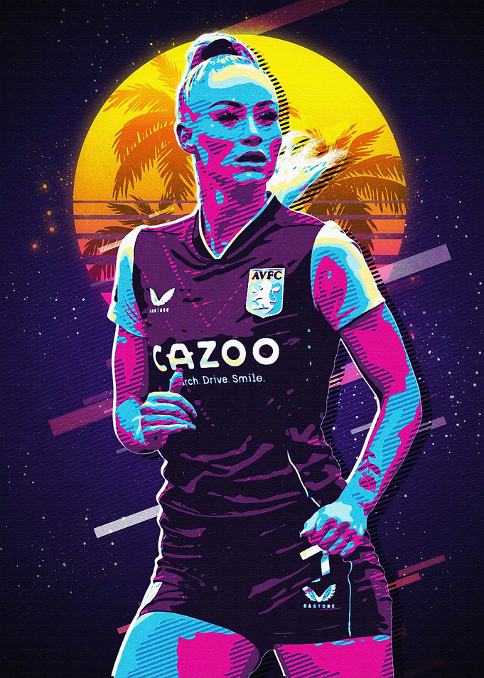 Alisha Lehmann Retro 80s