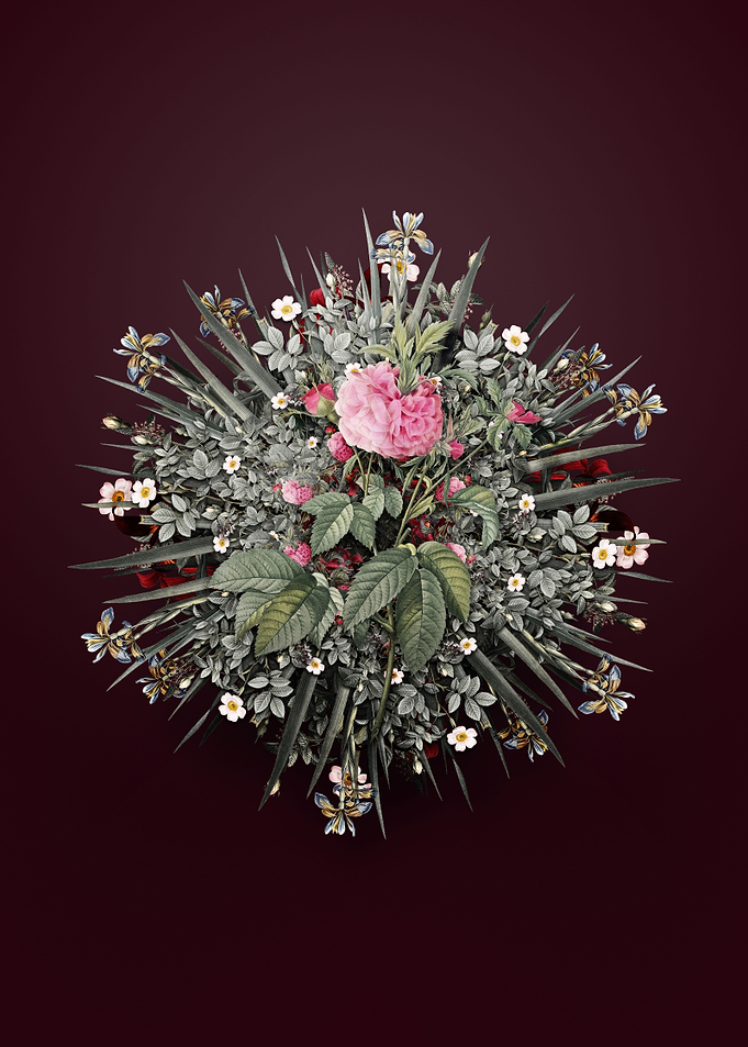 Pink Agatha Rose Wreath