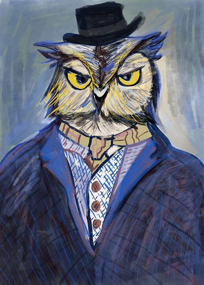 Stylish owl