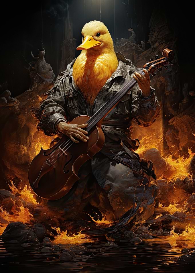 Funny duck
