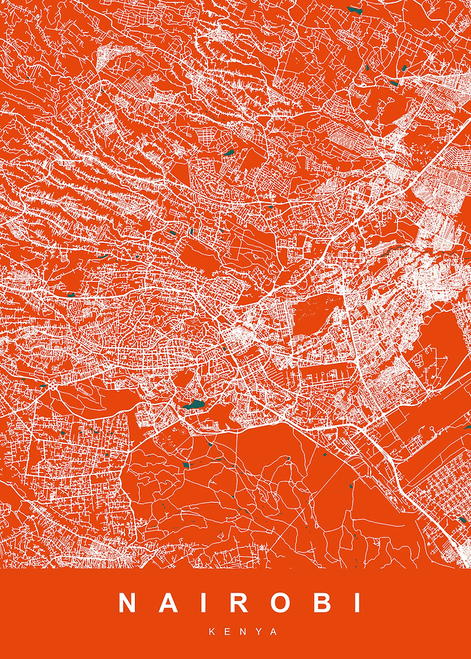 MAP NAIROBI KENYA