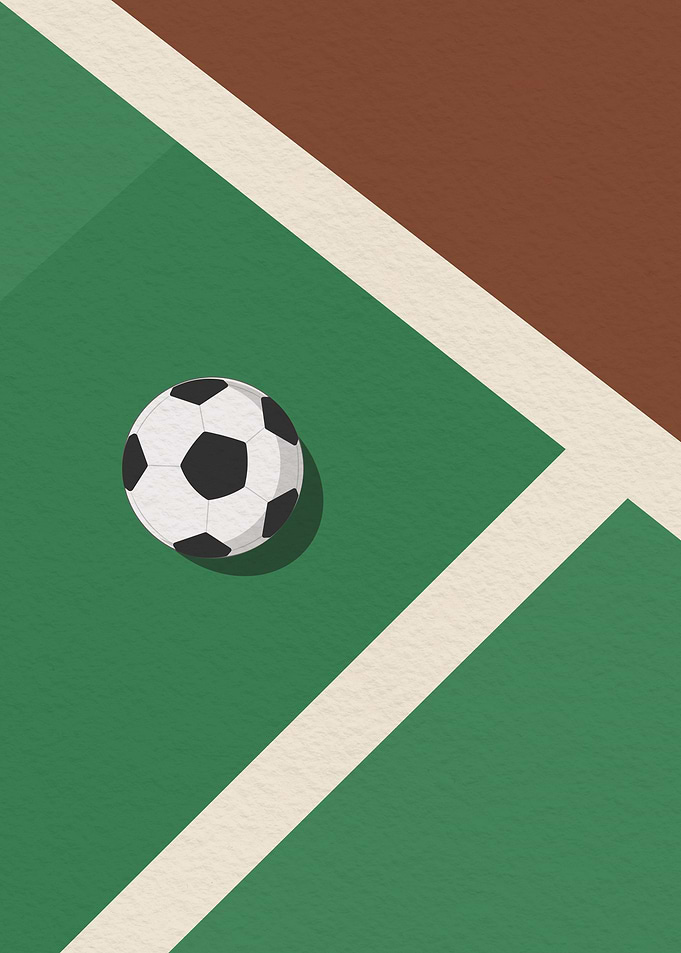 Soccer Ball On The Field