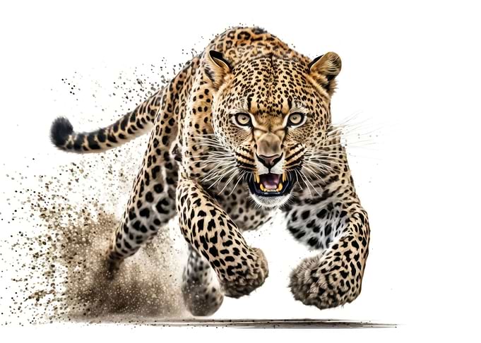 Leopard running