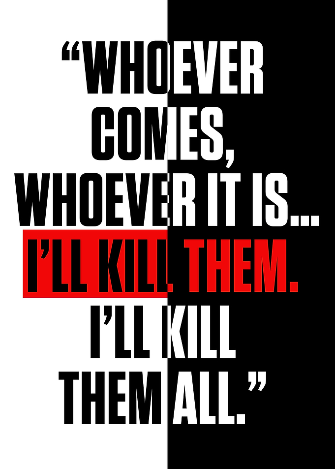 WHOEVER COMES WHOEVER IT