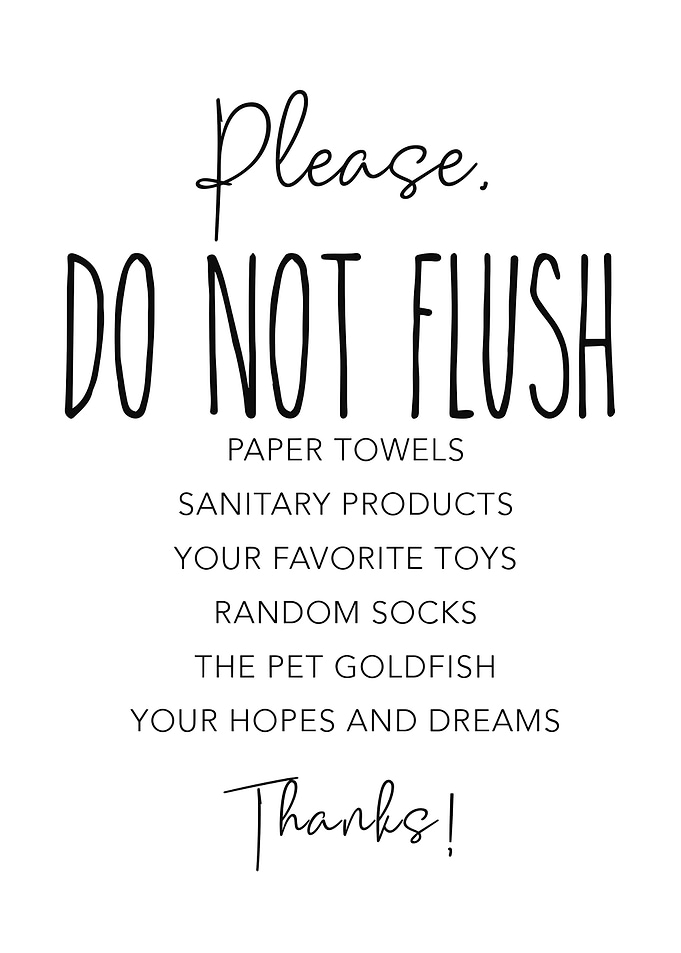 Do not flush