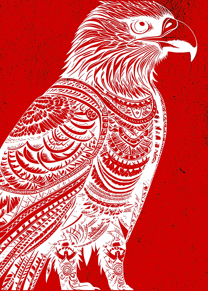 Haida Eagle Red