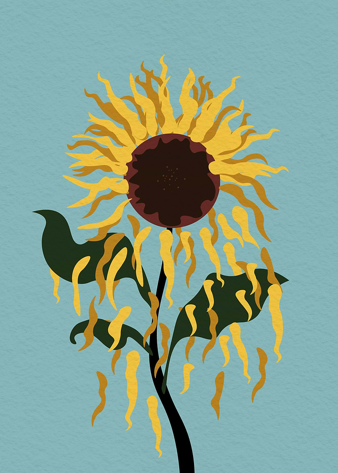 Vintage Sunflower fall out