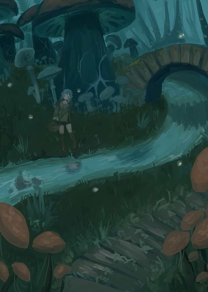 Mystical Mushroom Forest