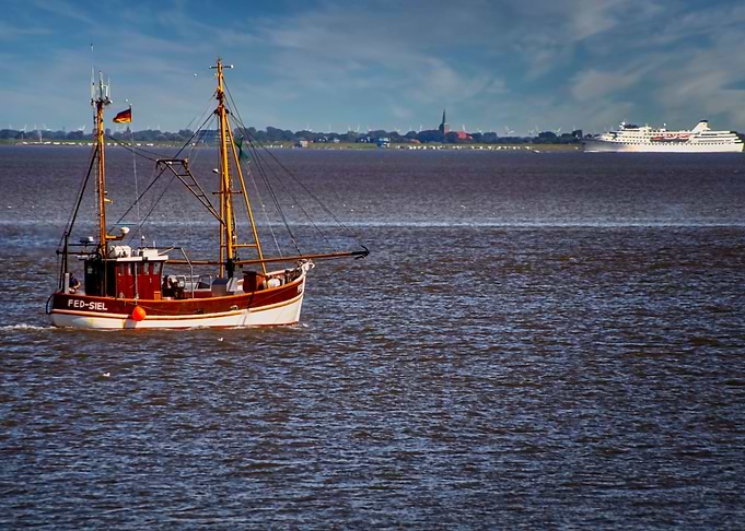 Fishing Charm on Sea