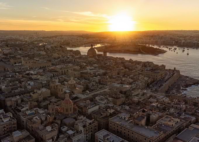 Sunset Over Valletta