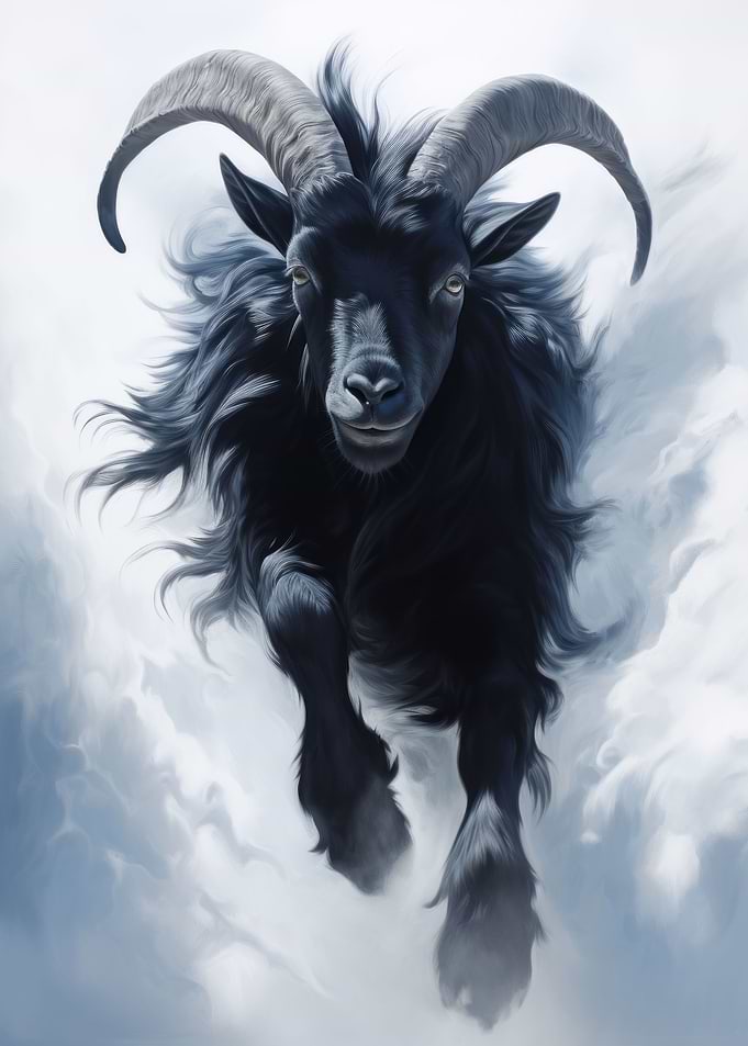 Running Black Goat