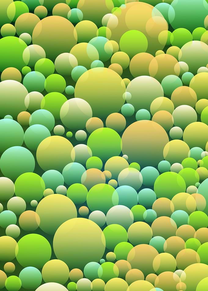 green bubbles