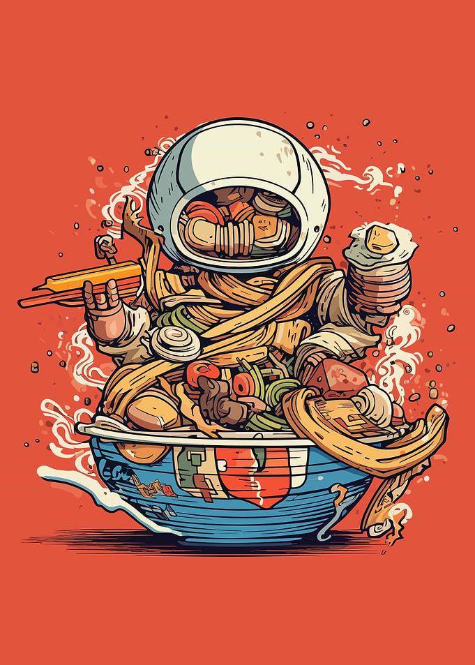 ramen bowl art