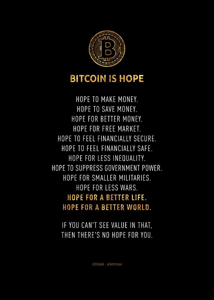 Bitcoin Is Hope Motivation