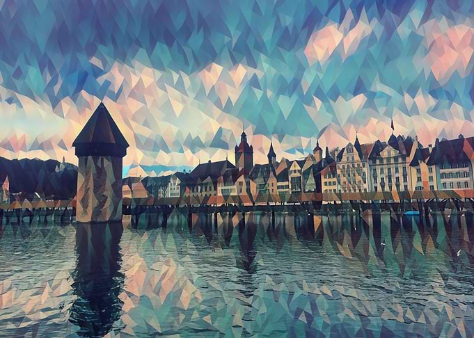 Sunset in Lucerne