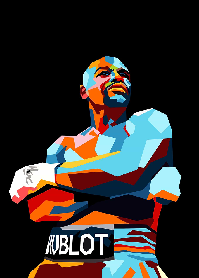 Floyd Mayweather popart