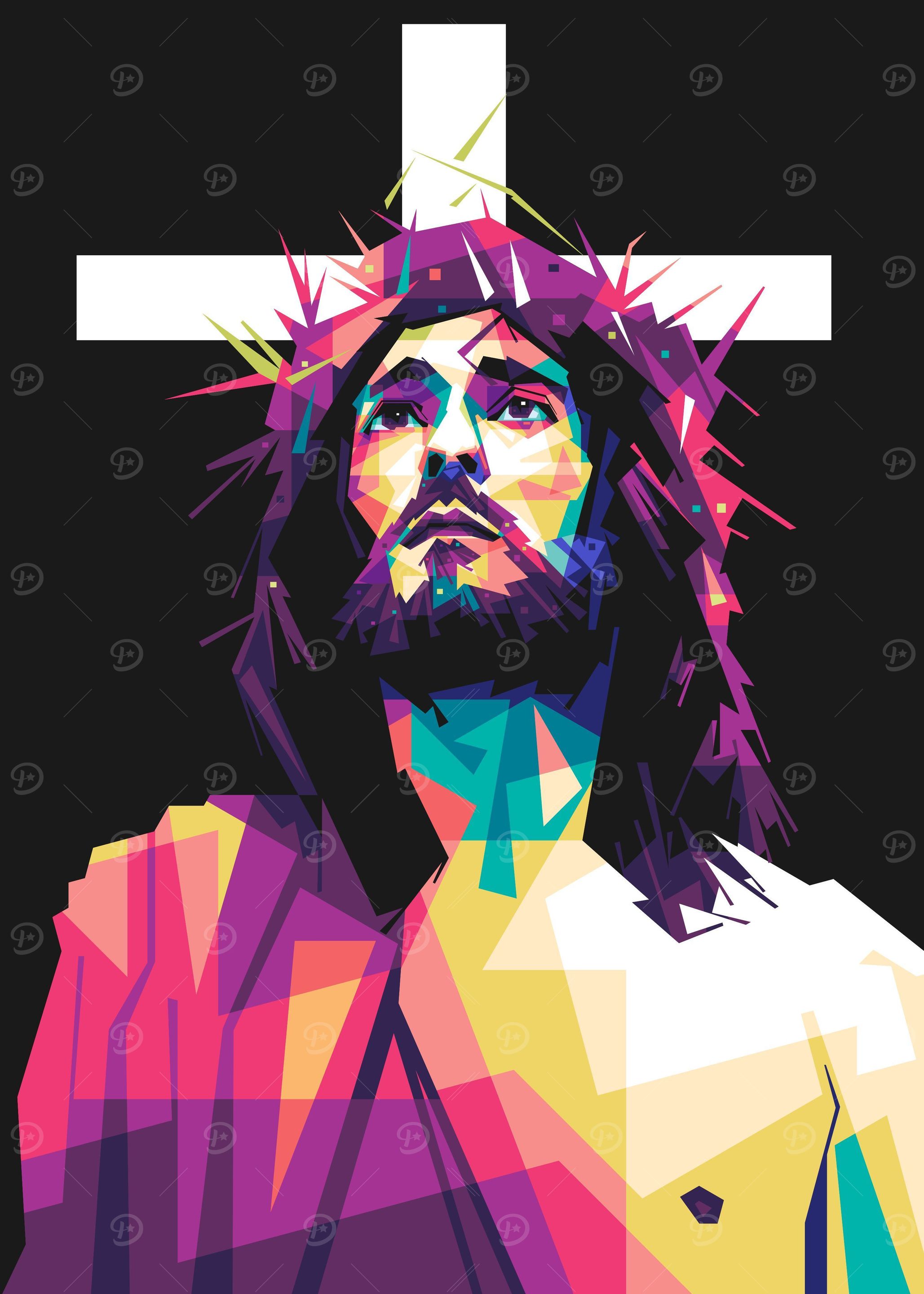pop art of Jesus
