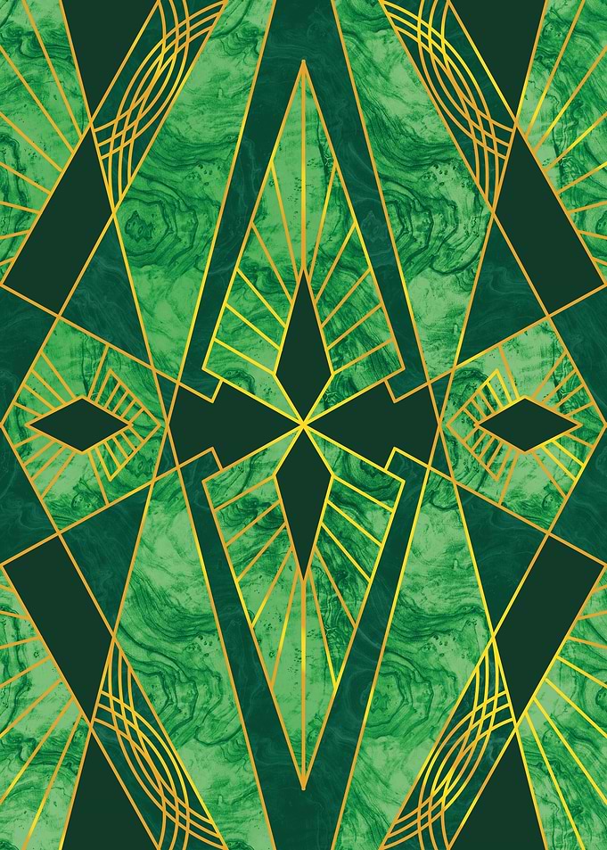 Art Deco Blackwood Green 1