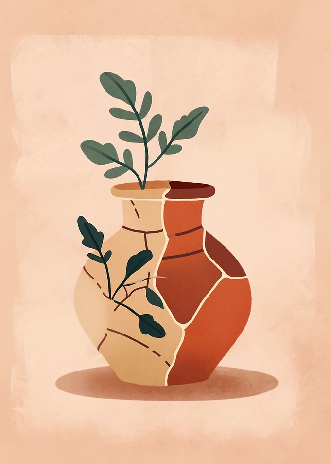 Shattered Terracotta Pot
