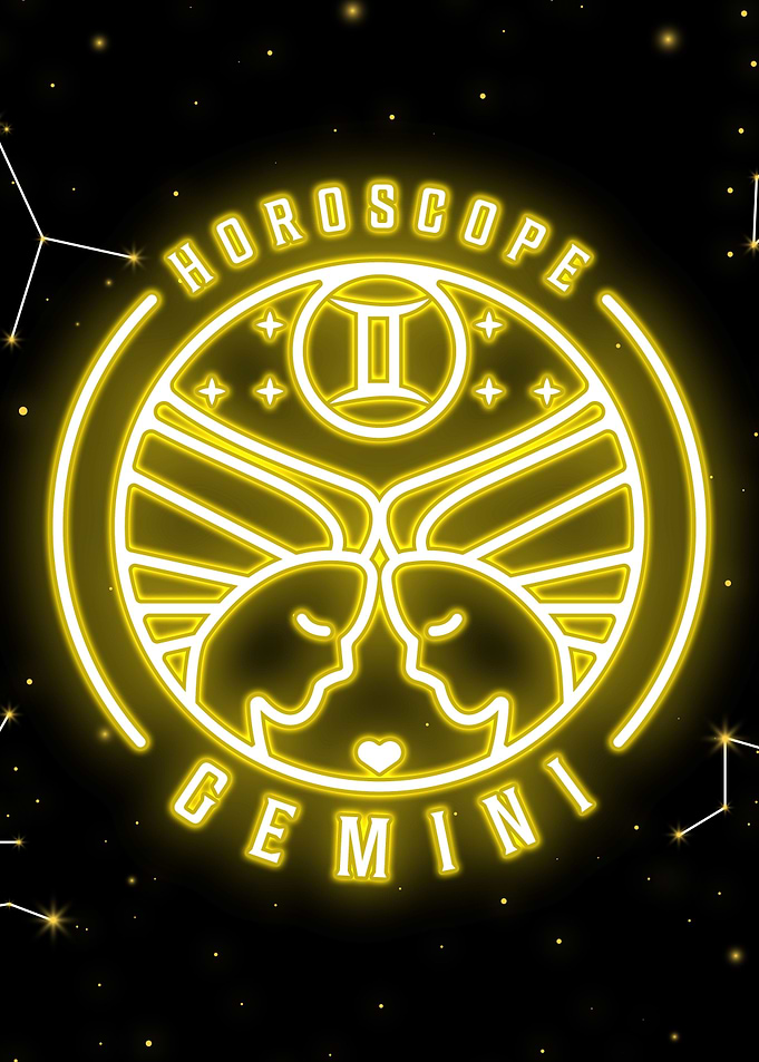 gemini neon zodiac