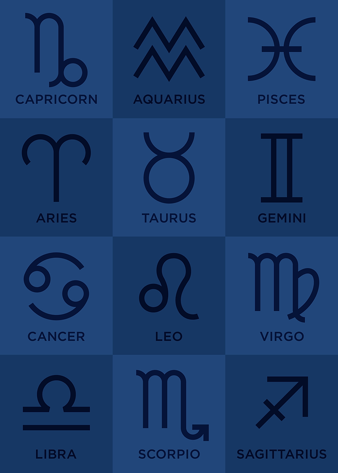Zodiac Signs Abstract Pop