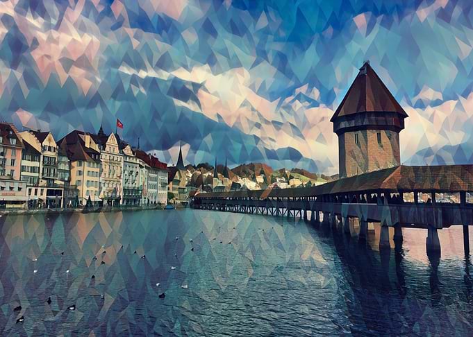 Sunset in Lucerne