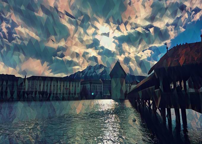 Sunset in Lucerne