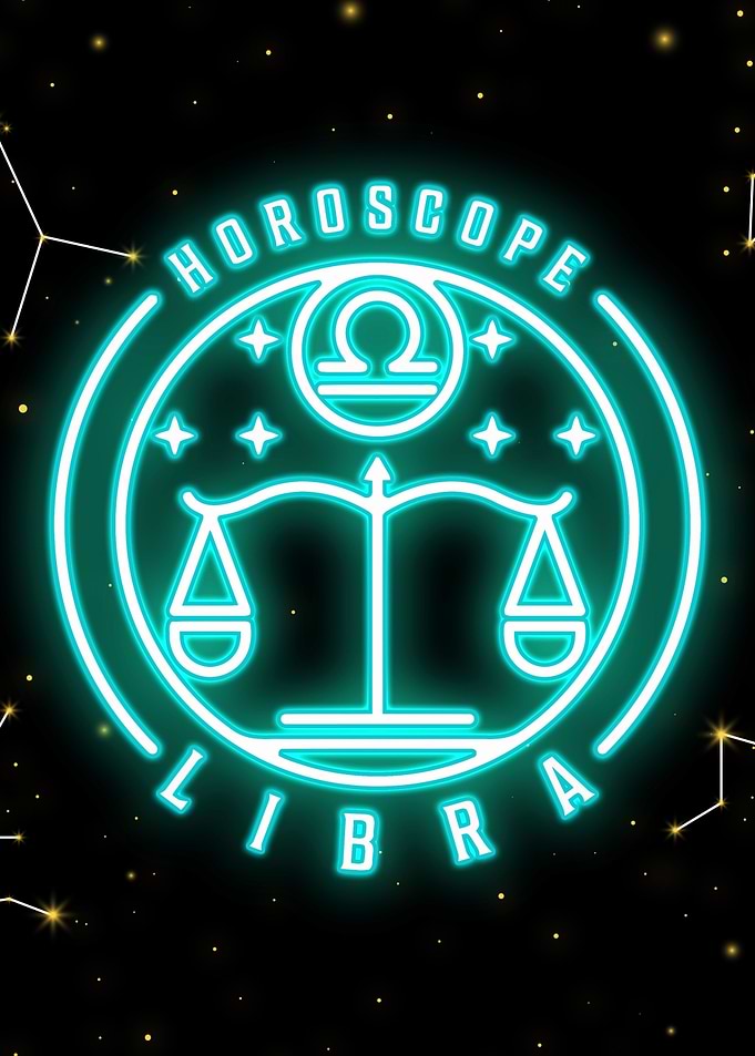 libra neon zodiac