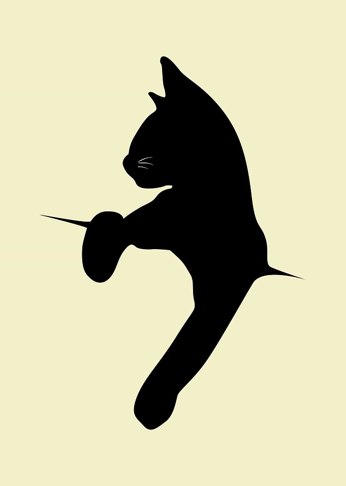 Cat Leaning