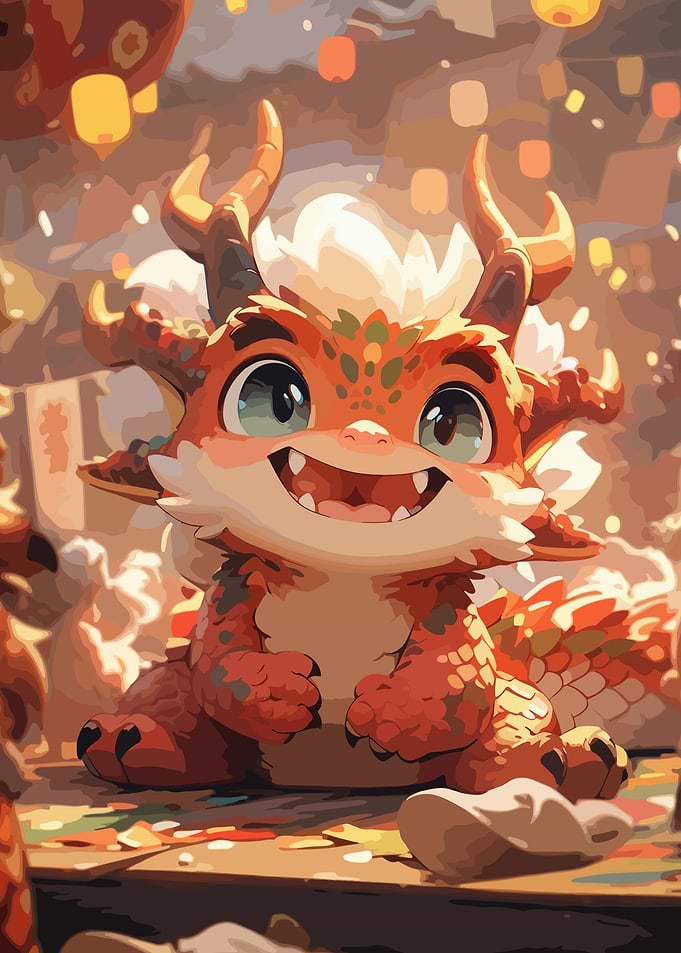 cute baby dragon