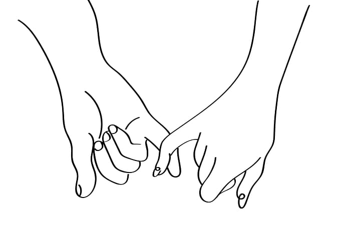 couple love art print