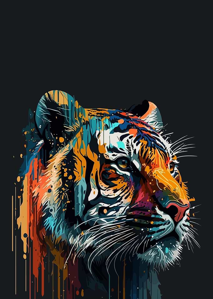 Animal Tiger Head