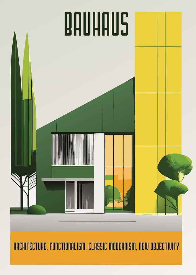Bauhaus Modern Poster