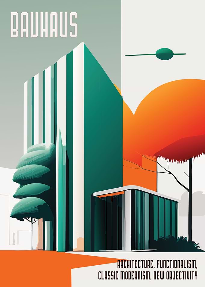 Bauhaus Modern Poster