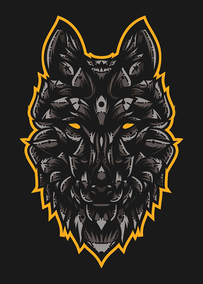 Wolf Pop Art