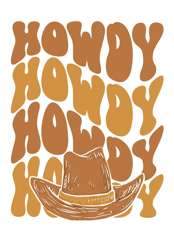 Howdy cowboy in white