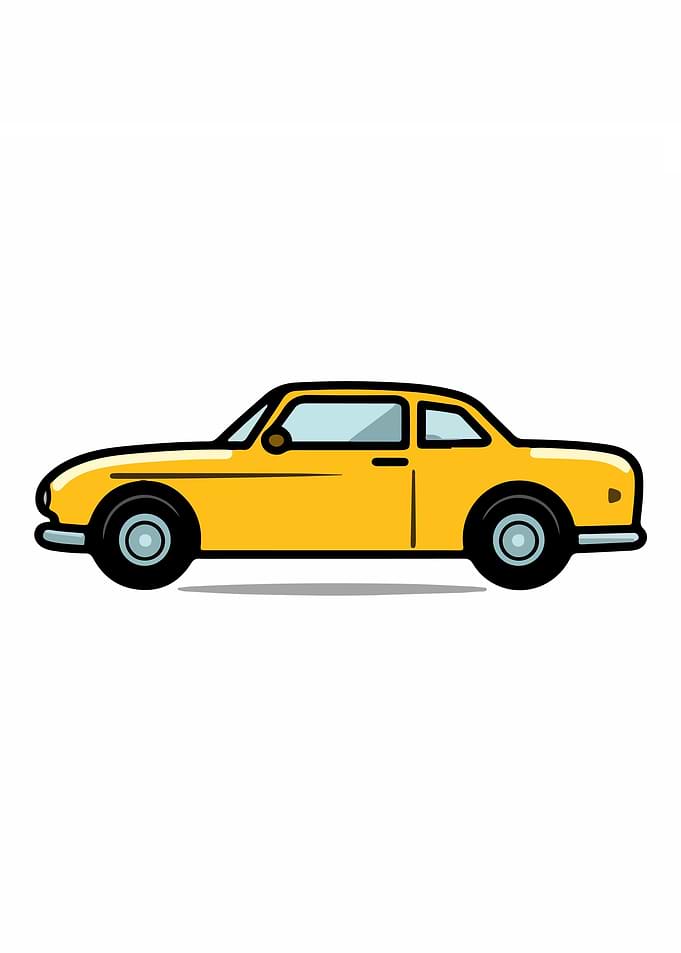Yellow Car Minimalist
