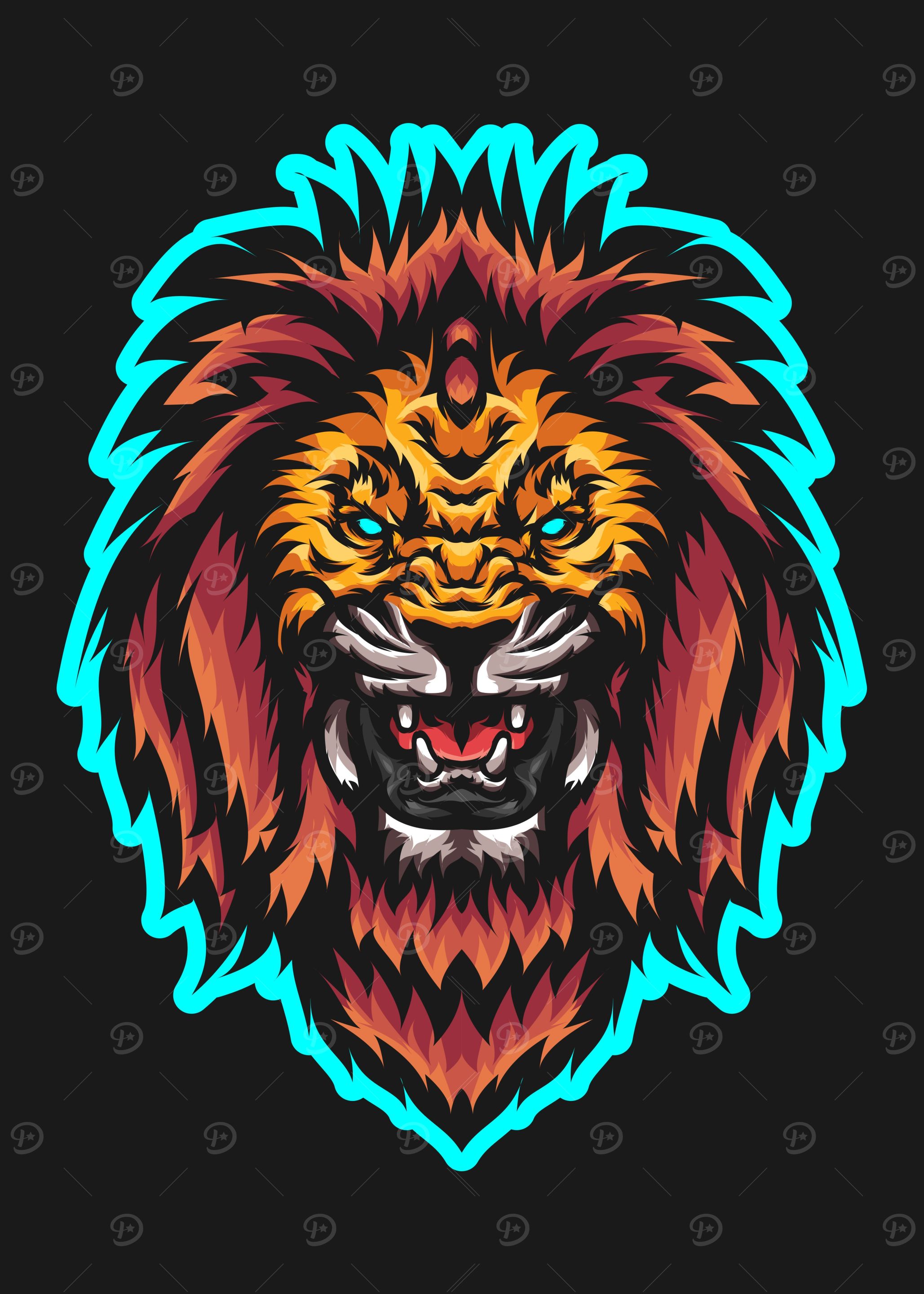 Lion Pop Art