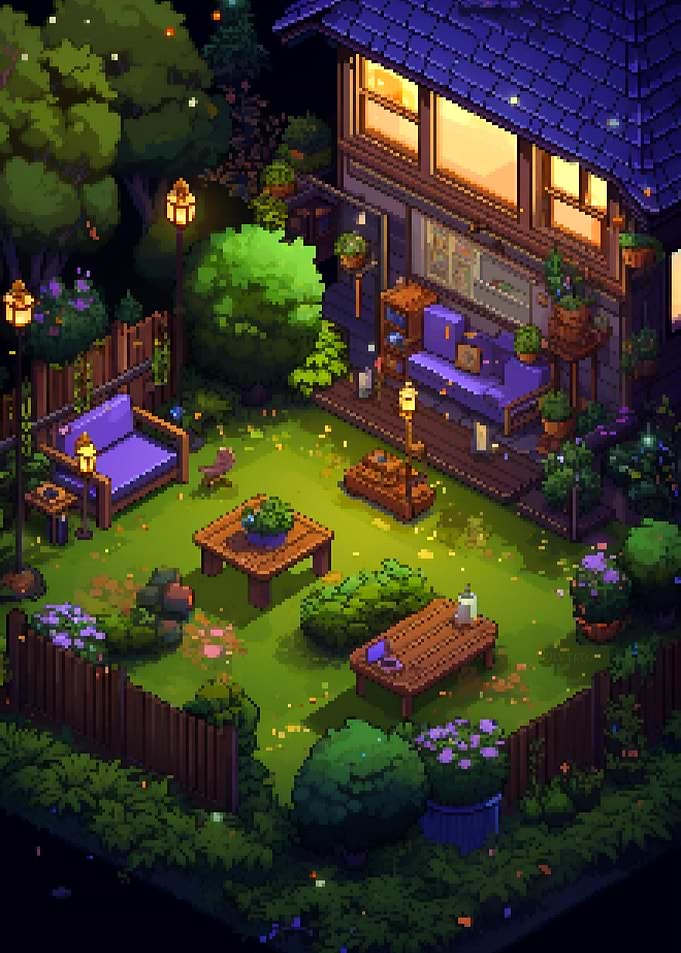 Garden Game Pixel Art