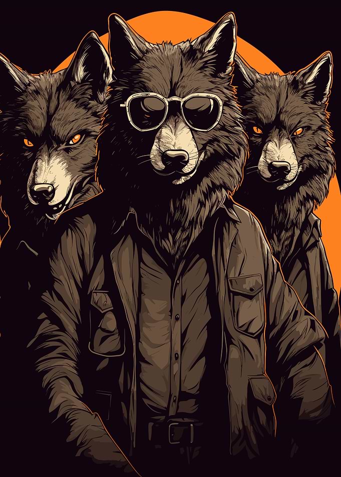 Wolf With Clothes