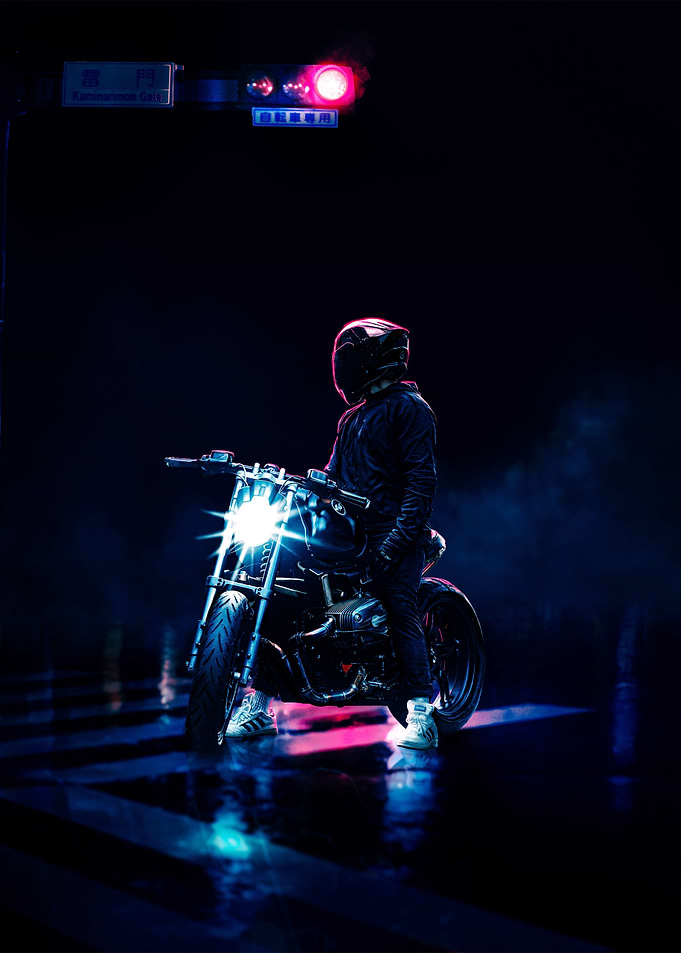 Neon Biker