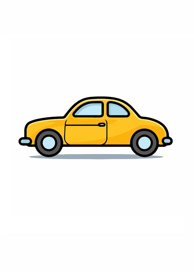 Yellow Car Minimalist
