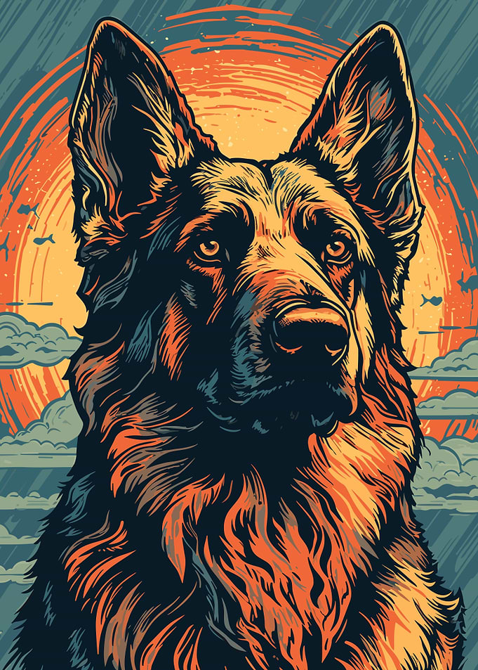 Dog Pop Art